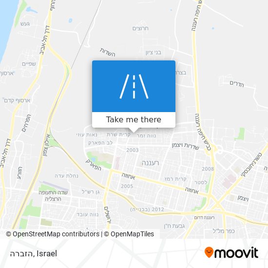 הזברה map