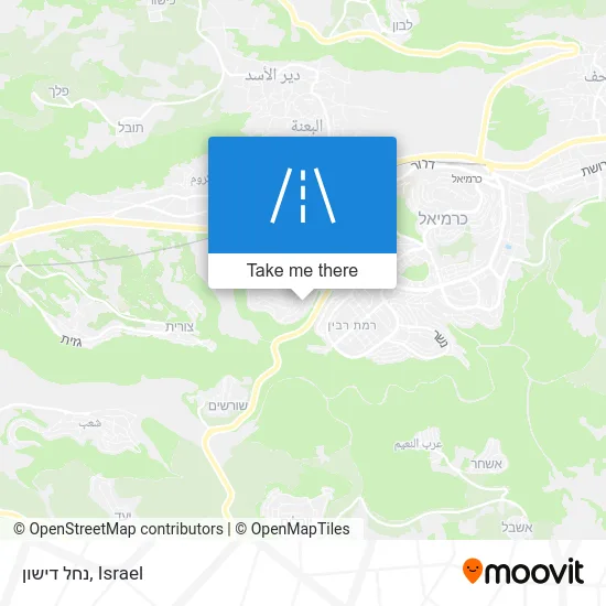 Карта נחל דישון