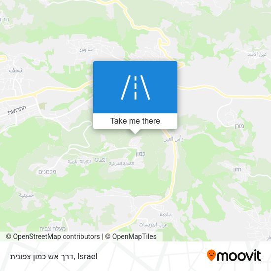 דרך אש כמון צפונית map