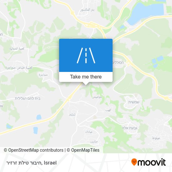 חיבור טילת זרזיר map