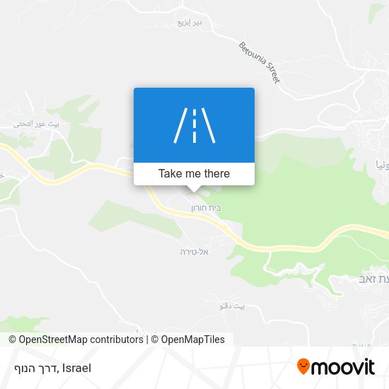דרך הנוף map