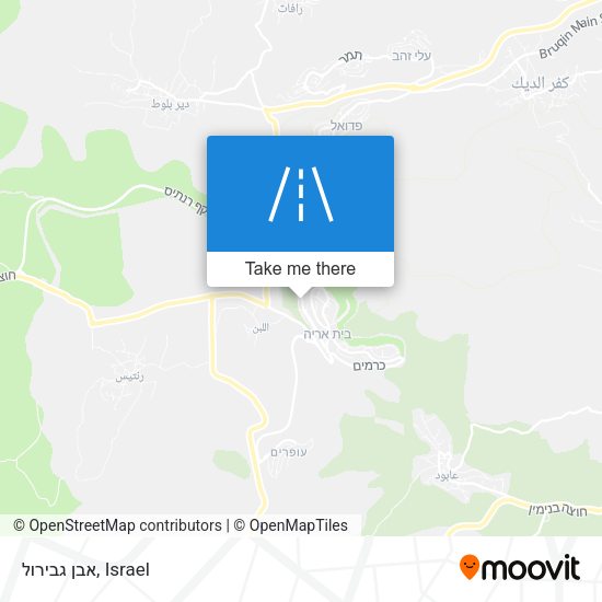 אבן גבירול map
