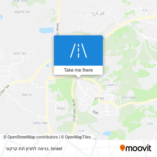 כניסה לחניון תת קרקעי map