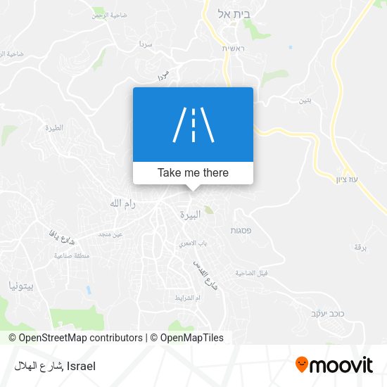 شارع الهلال map