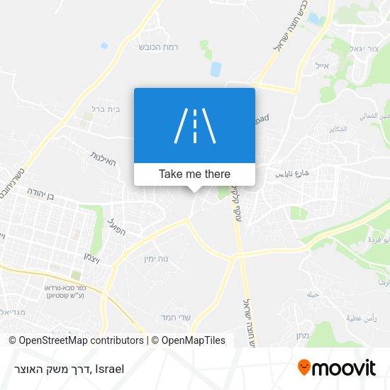 דרך משק האוצר map