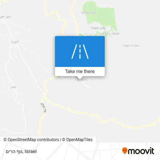 Карта נוף הרים