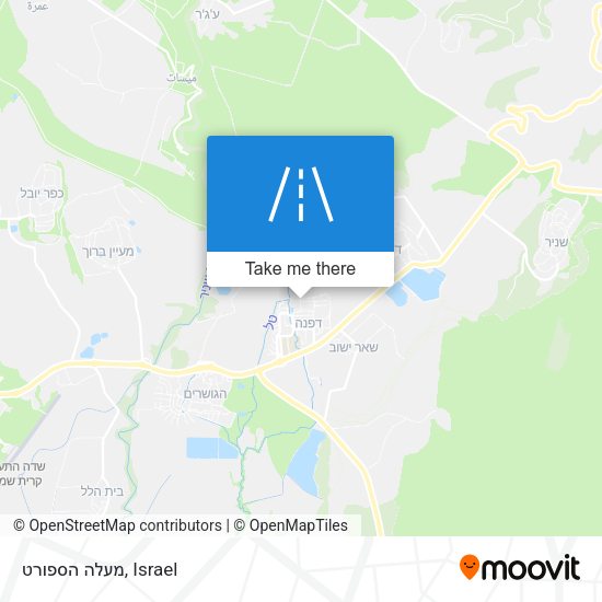 מעלה הספורט map