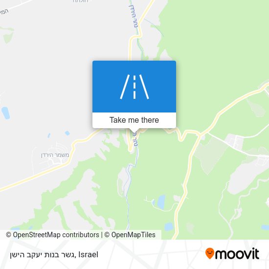 גשר בנות יעקב הישן map