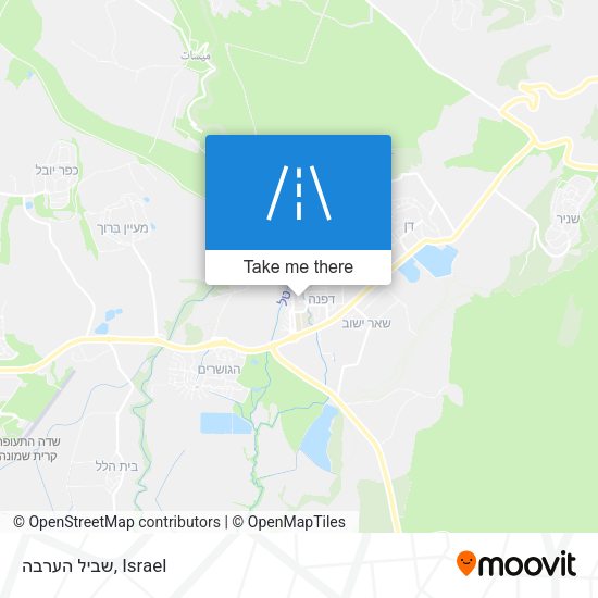 שביל הערבה map