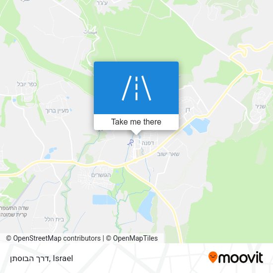 דרך הבוסתן map