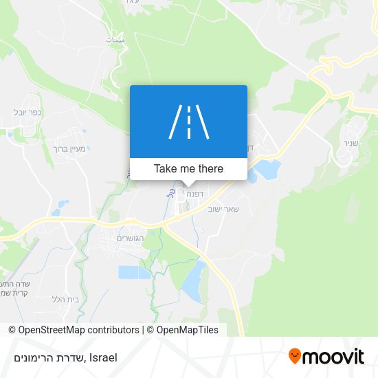 שדרת הרימונים map