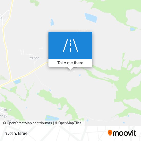 הגלעד map