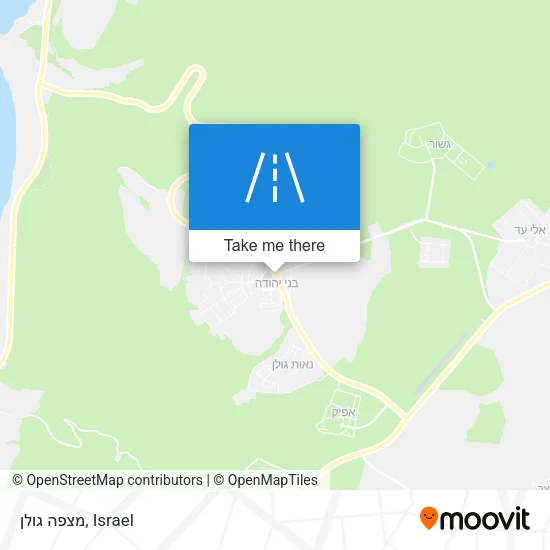 Карта מצפה גולן