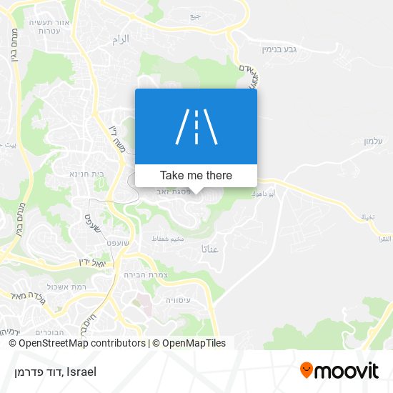 דוד פדרמן map