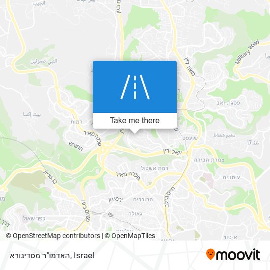 האדמו"ר מסדיגורא map