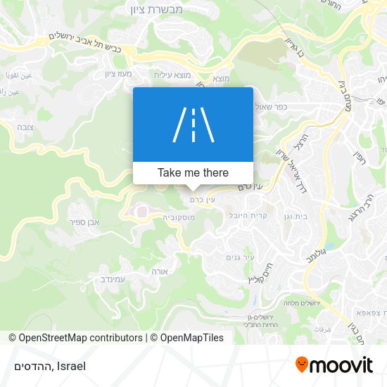 ההדסים map