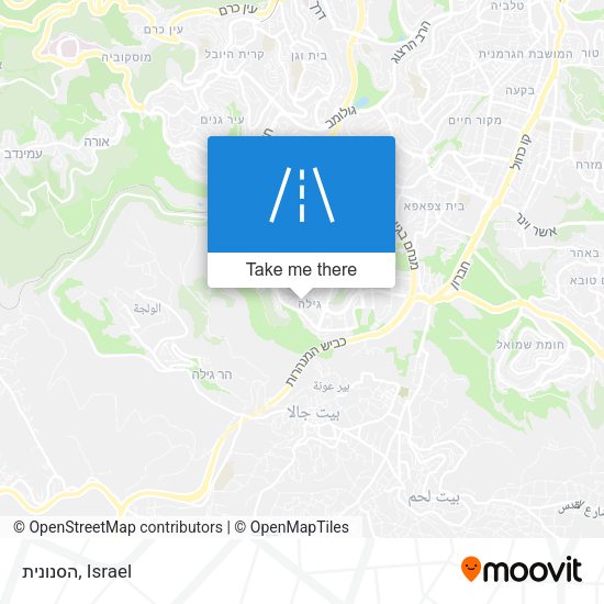 הסנונית map