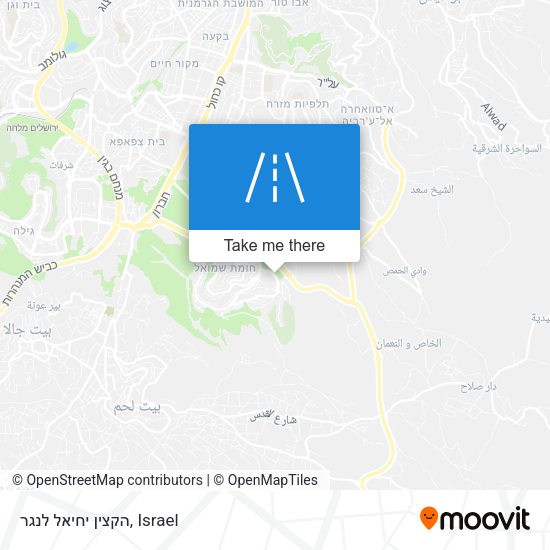 הקצין יחיאל לנגר map