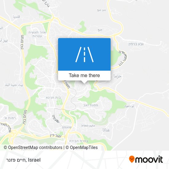 חיים פזנר map