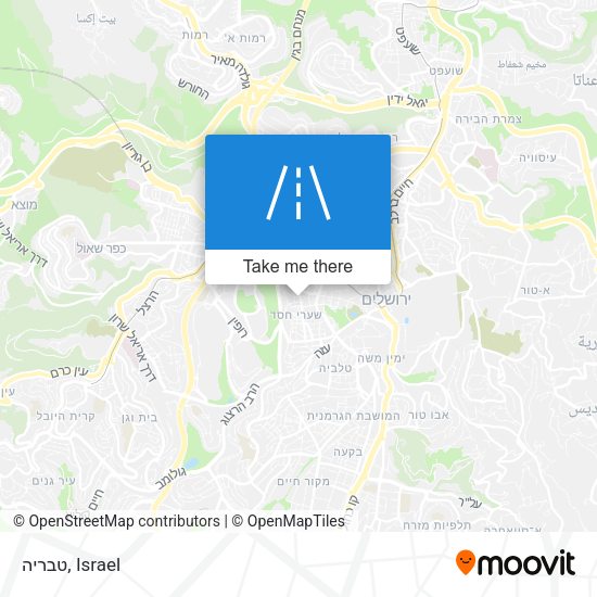 טבריה map
