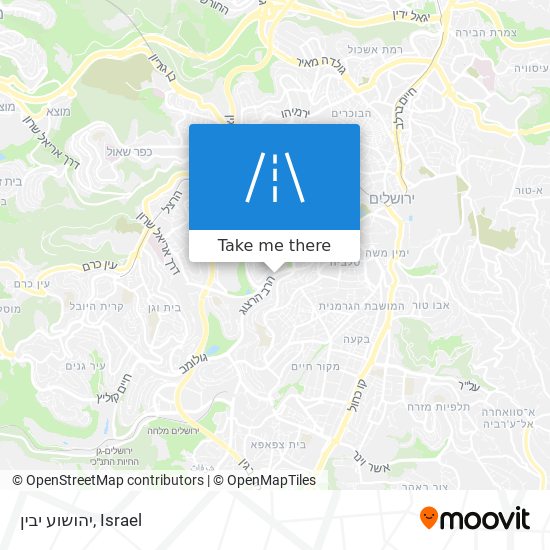 יהושוע יבין map