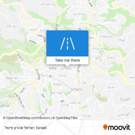 ישראל אהרון פישל map