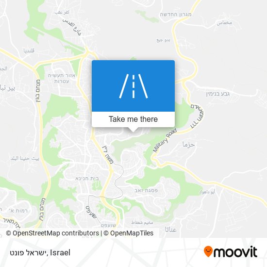 ישראל פונט map