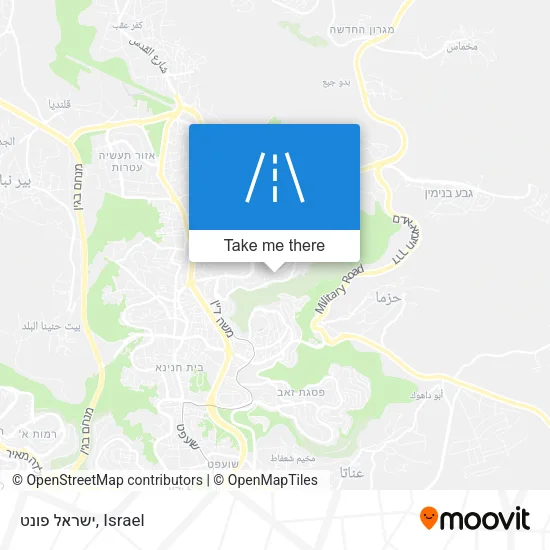 Карта ישראל פונט