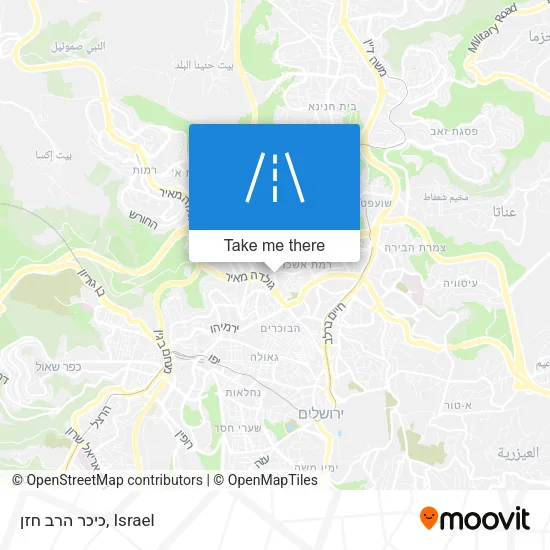 Карта כיכר הרב חזן