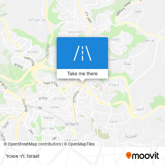 לוי אשכול map