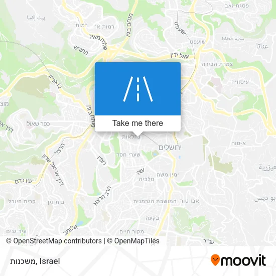 Карта משכנות