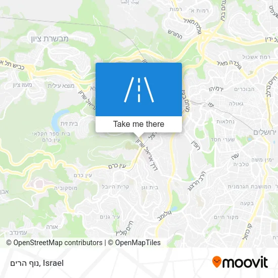 Карта נוף הרים
