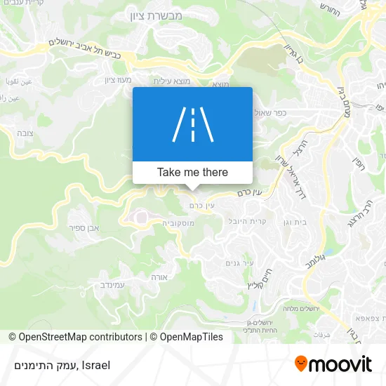 Карта עמק התימנים