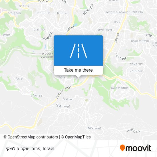 פרופ' יעקב פולוצקי map