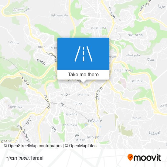 שאול המלך map