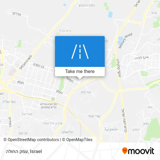 Карта עמק החולה