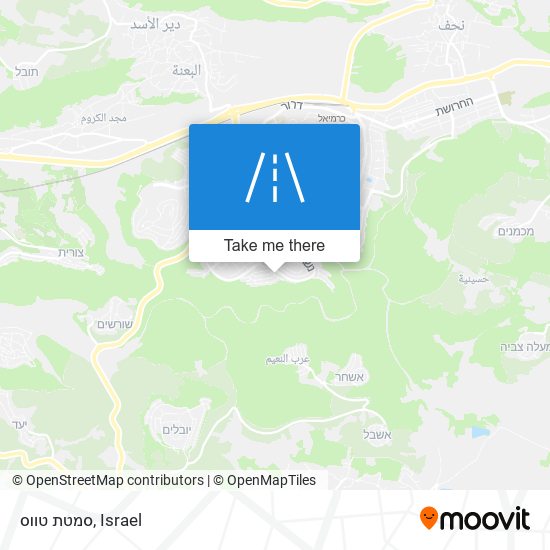 סמטת טווס map