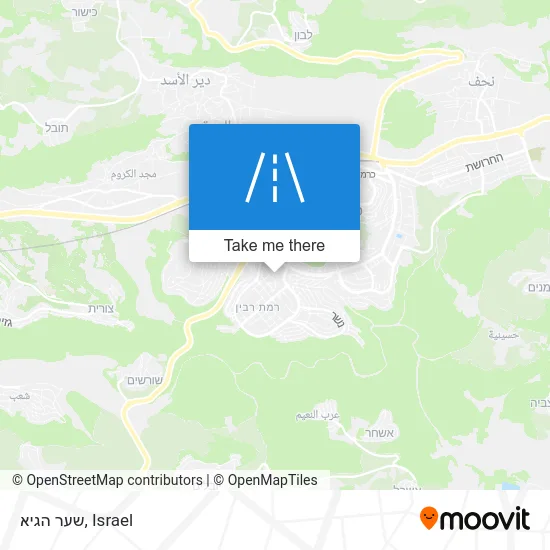 Карта שער הגיא