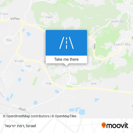 רמת יזרעאל map