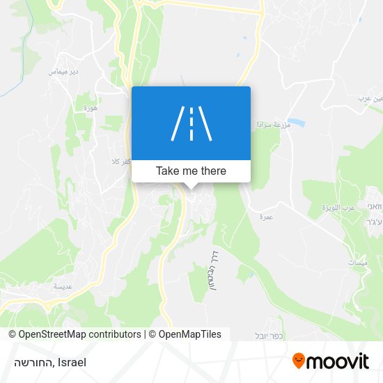 החורשה map