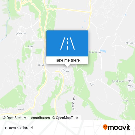 הראשונים map