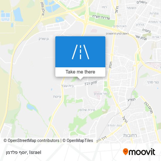 יוסף פלדמן map