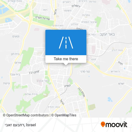 רחבעם זאבי map