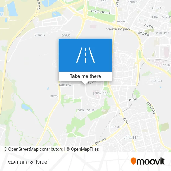 Карта שדרות העמק