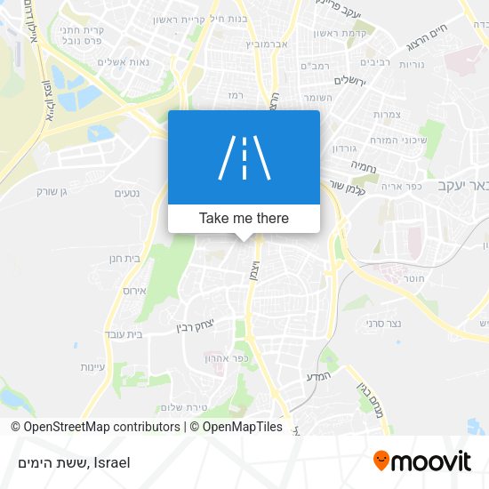 ששת הימים map