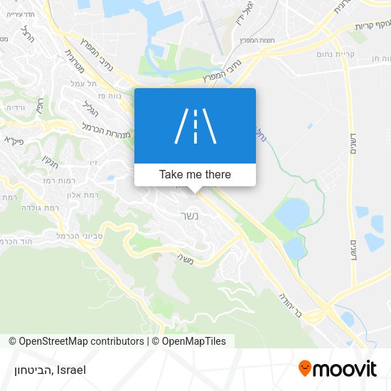 הביטחון map
