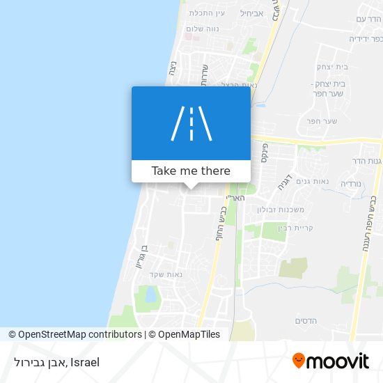 אבן גבירול map