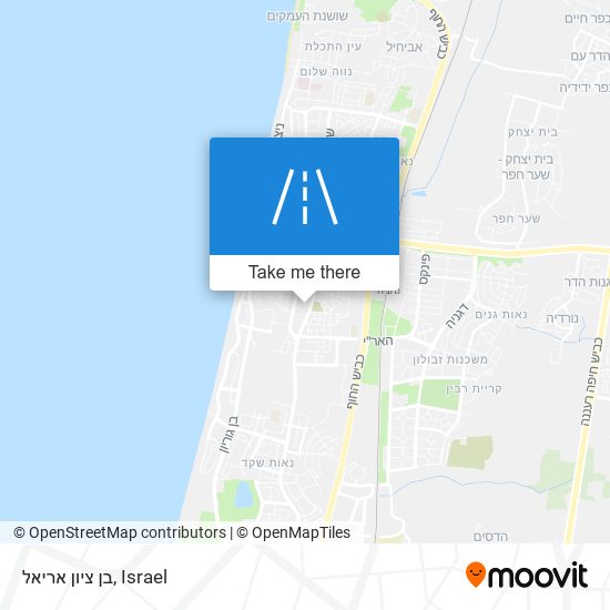 בן ציון אריאל map