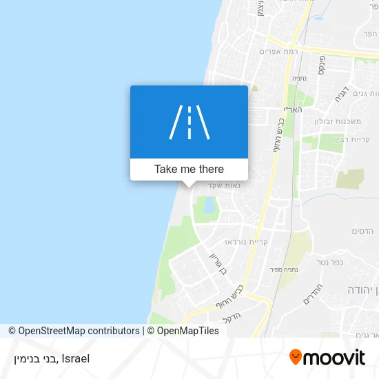 בני בנימין map
