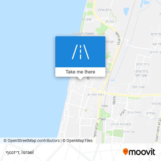 דיזנגוף map